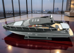 Коллекционная модель яхты Sunseeker Predator 64 Black