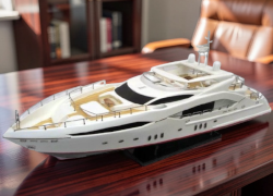 Коллекционная модель яхты Sunseeker Predator 130 White