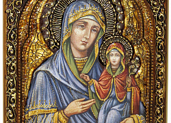 Живописная икона "Святая праведная Анна, мать Пресвятой Богородицы"
