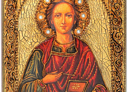 Подарочная икона "Святой Великомученик и Целитель Пантелеймон"