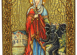 Подарочная икона "Святая великомученица Марина (Маргарита) Антиохийская
