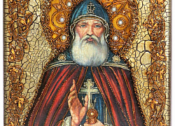 Подарочная икона "Преподобный Илия Муромец, Печерский"