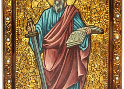 Живописная икона "Первоверховный апостол Павел"