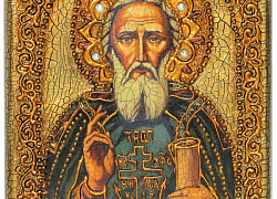 Подарочная икона "Преподобный Сергий Радонежский чудотворец"